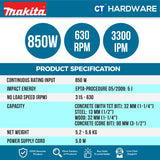 MAKITA HR3210C ROTARY HAMMER 32MM 850W 315-630RPM 5.0J  (SDS PLUS )