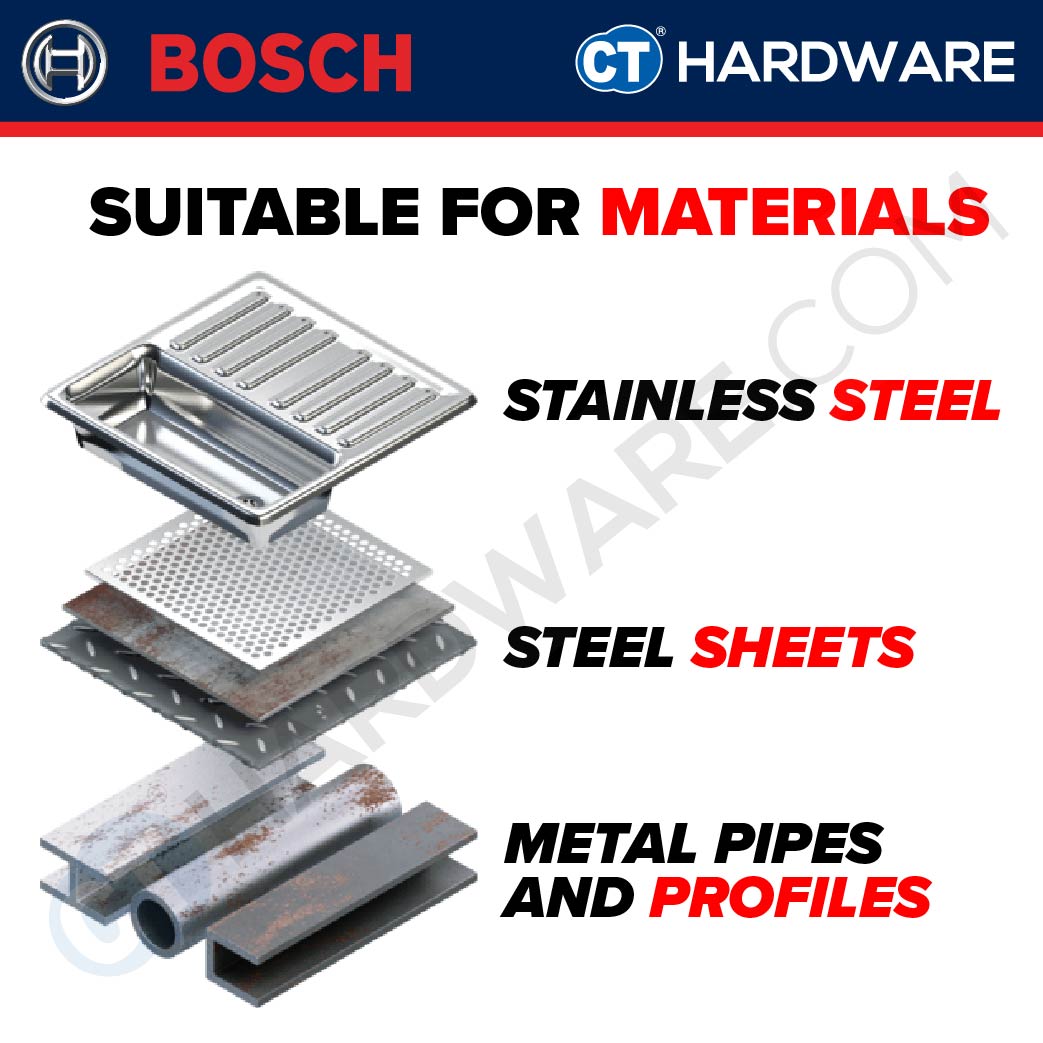 BOSCH HSS-G COBALT DRILL BIT 135° METAL DRILL BIT SIZE 1.0 MM TO 4.0 MM - 1PC