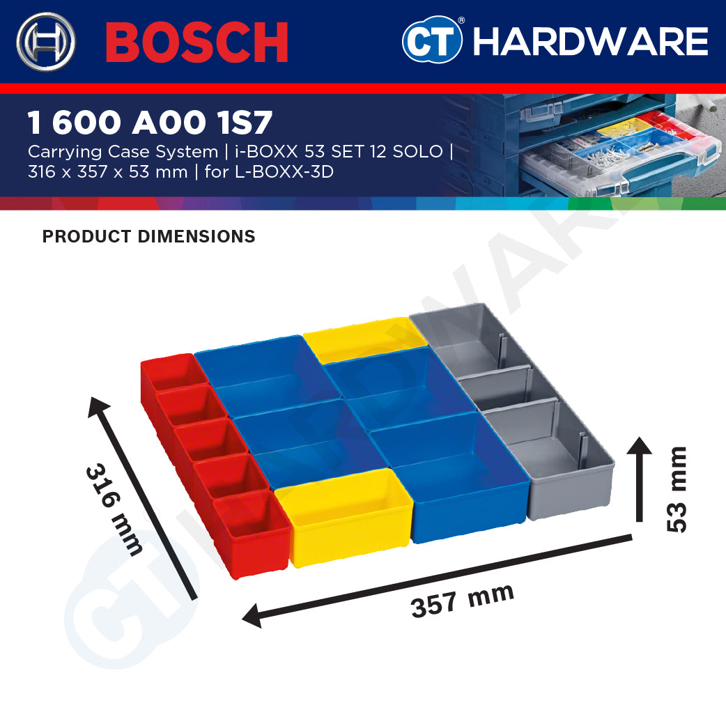 Bosch PRO i-BOXX 53 Set 12 Organiser Case [1600A001S7]