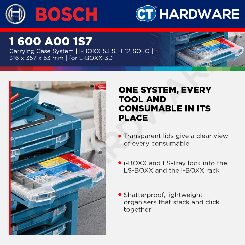 Bosch PRO i-BOXX 53 Set 12 Organiser Case [1600A001S7]