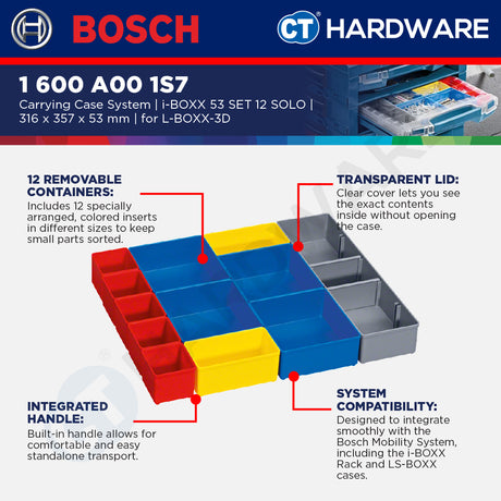 Bosch PRO i-BOXX 53 Set 12 Organiser Case [1600A001S7]