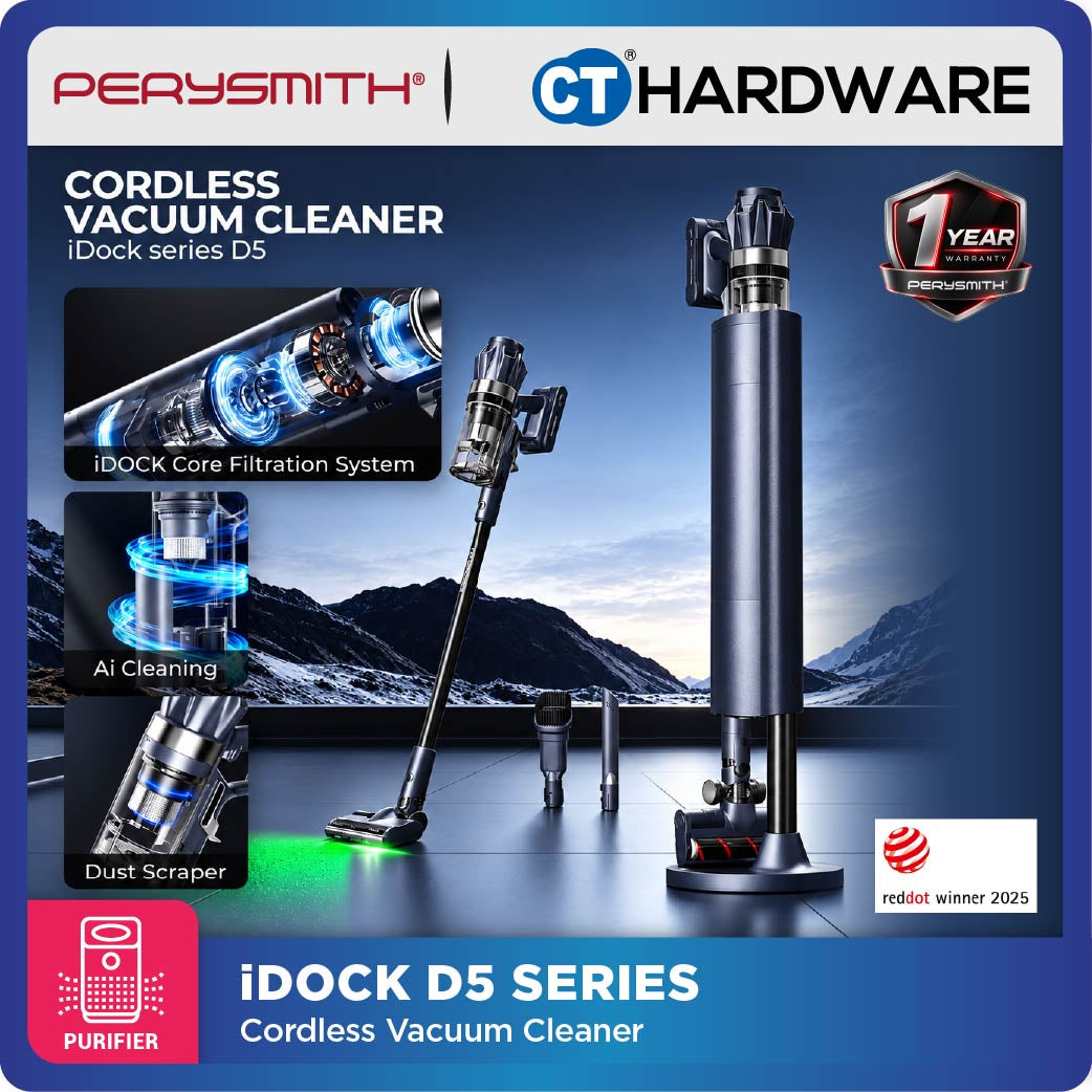 PerySmith D5 iDock Cordless Vacuum Cleaner 18.5V 30,000Pa