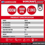 WORCRAFT ID-700 CORDED IMPACT DRILL 13MM 650W 3000RPM [ ID700 ]