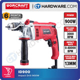 WORCRAFT ID-900 CORDED IMPACT DRILL 13MM | 900W | 3000RPM [ ID900 ]