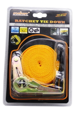 Horusdy SDY97102 Ratchet Tie Down 5m X 25mm 122.5 - 245Kgs