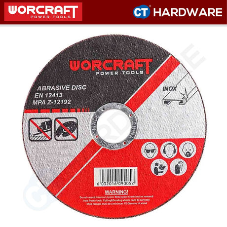 WORCRAFT GS-F16/100-1H CUTTING DISC SIZE 4" | 105MM X 1.0MM X 16MM SUITABLE FOR STAINLESS STEEL - 1PC [ GSF161001H ]