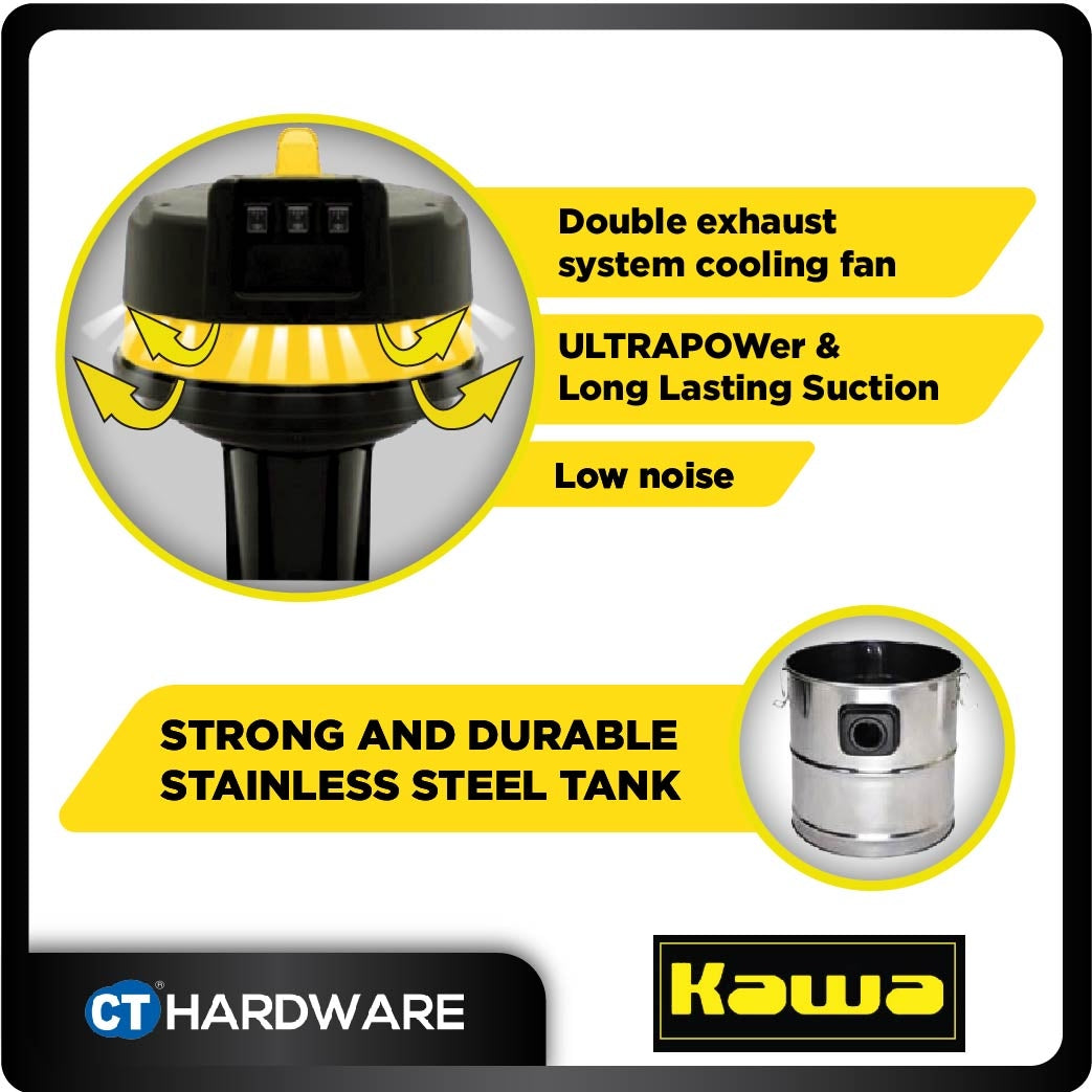 KAWA ZD1030L WET & DRY VACUUM CLEANER