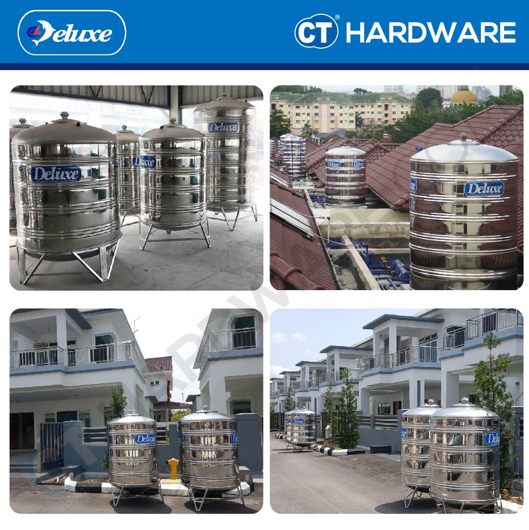 DELUXE CL50KT STAINLESS STEEL WATER TANK WITH STAND 2000L ( 440 GALLONS)
