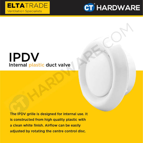 Elta Trade IPDV / ISDV Internal Duct Valve (4", 5", 6", 8")