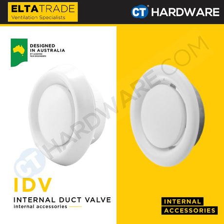 Elta Trade IPDV / ISDV Internal Duct Valve (4", 5", 6", 8")