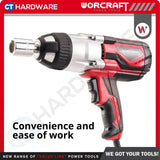 WORCRAFT IW1000A CORDED IMPACT WRENCH 1020W | 500Nm | 2600RPM | 2700BPM | 1/2" SQUARE HEAD