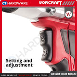 WORCRAFT IW1000A CORDED IMPACT WRENCH 1020W | 500Nm | 2600RPM | 2700BPM | 1/2" SQUARE HEAD