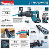 MAKITA JR002GM201 / JR002GZ CORDLESS RECIPRO SAW 40V | 32MM (1-1/4") | 3000RPM [ JR002G ]