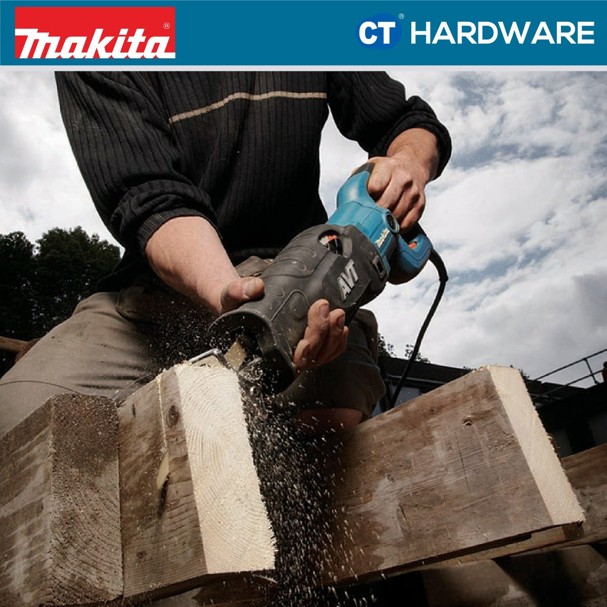 MAKITA JR3070CT SABRE SAW 4.3KG 1510W 130MM  2800RPM ( VARIABLE SPEED )