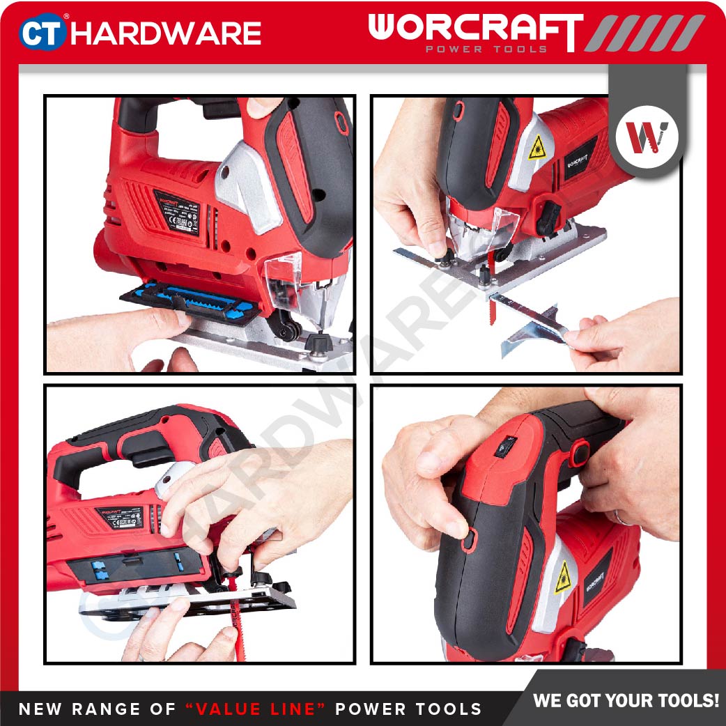WORCRAFT JS08-100A CORDED JIGSAW 810W | 800-3000MIN | 100MM [ JS08100A ]