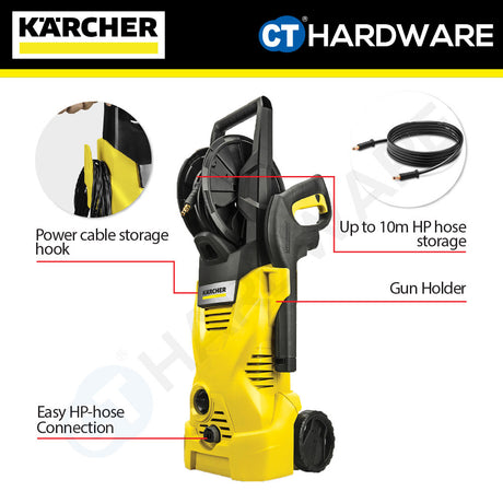 Karcher K 2 HR High Pressure Washer 1400W 110 Bar 6lpm [K2HR | 15992410]