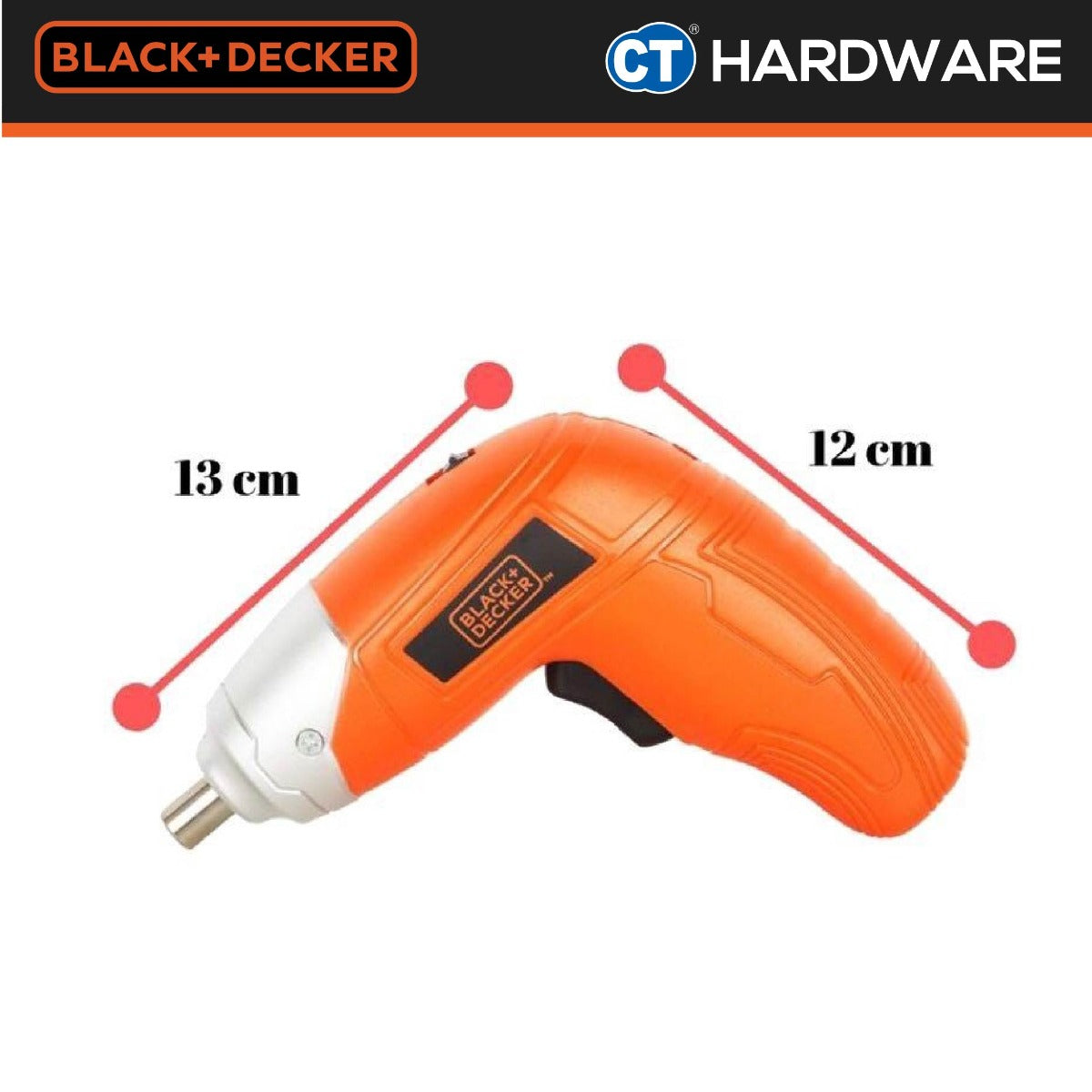 BLACK & DECKER KC3610-XD 3.6V CORDLESS SCREWDRIVER BLISTER PACK WITH DRIVER SET 10PCS BITS
