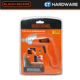 BLACK & DECKER KC3610-XD 3.6V CORDLESS SCREWDRIVER BLISTER PACK WITH DRIVER SET 10PCS BITS