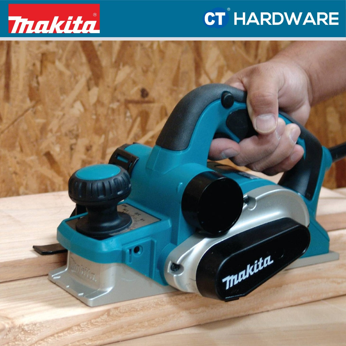 MAKITA KP0810 POWER PLANER 3-1/4" 82MM 850W 16000RPM