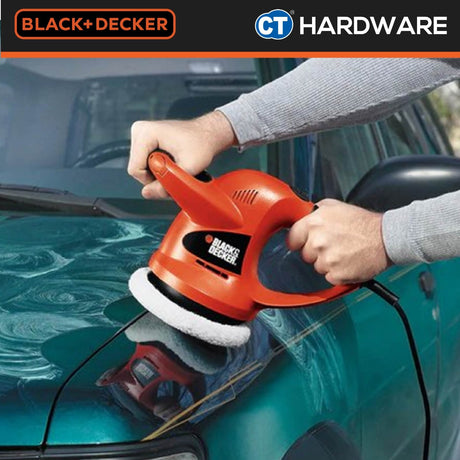 Black+Decker KP600 60W random orbit car polisher with wool buffing pad — photo 4 of 5