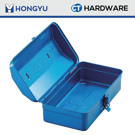 HONG YU KR03 METAL TOOL BOX 1 LAYER 420MM X 170MM X 130MM ( BLUE COLOR ) = JS03