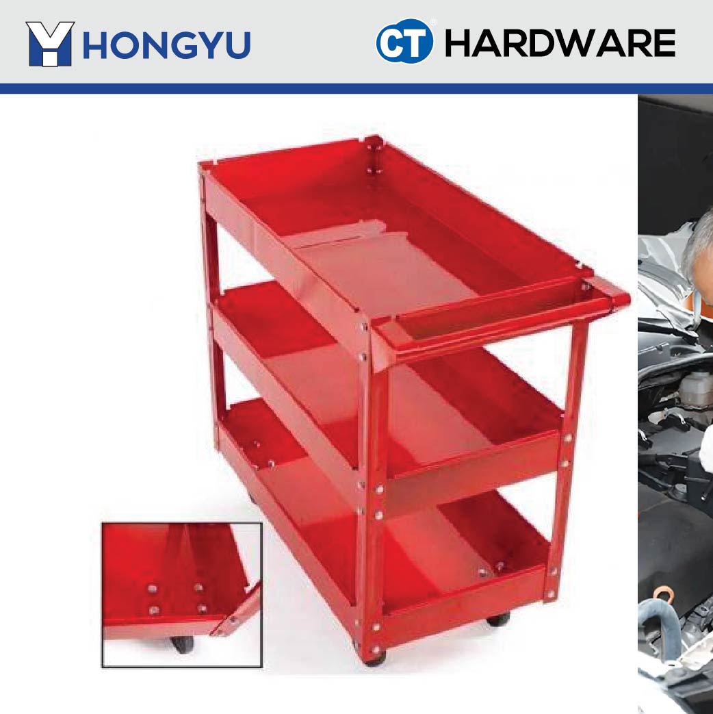 HONG YU TOOL CABINET 3 LAYERS  700MM X 365MM X 760MM JS17