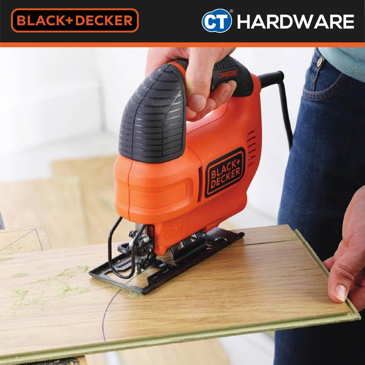 Black+Decker KS701PE-B1 Variable Speed Pendulum Jigsaw 520W 0-3000/Min