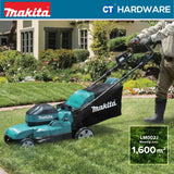MAKITA LM002JM101 CORDLESS LAWNMOWER 21" 53CM 20-100MM 2300W 2800RPM 1600M2 70L WITHOUT 1 BATTERY 4.0AH & 1 CHARGER