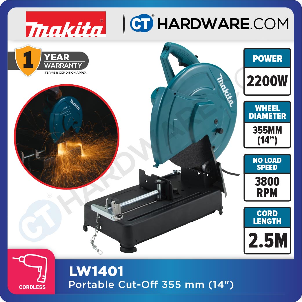 MAKITA LW1401 355MM (14″) – PORTABLE CUT-OFF  MACHINE