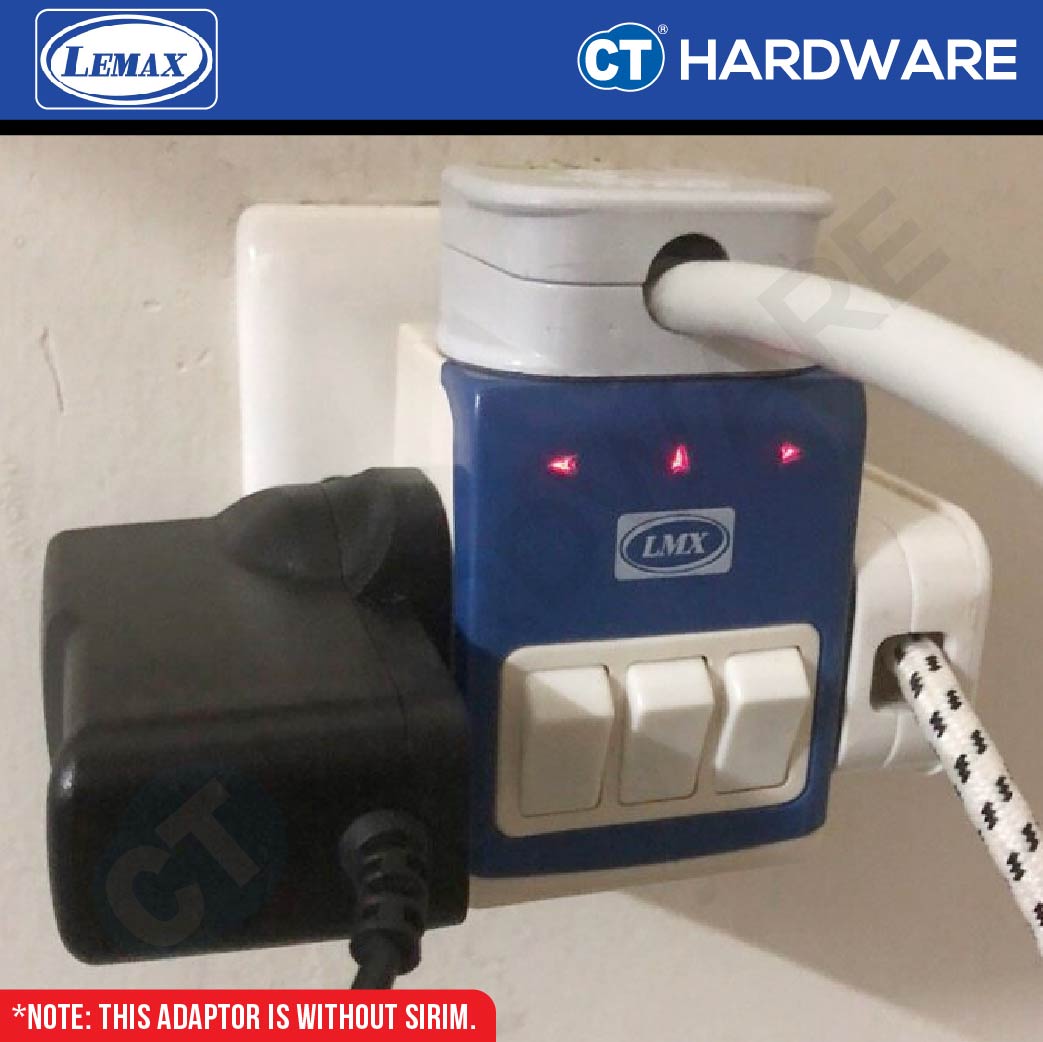 LMX 3-WAY MULTI ADAPTOR WITH SWITCH 13AMP (M610)