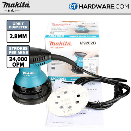 Makita MT M9202B Random Orbit Sander 180W 5" (125mm)