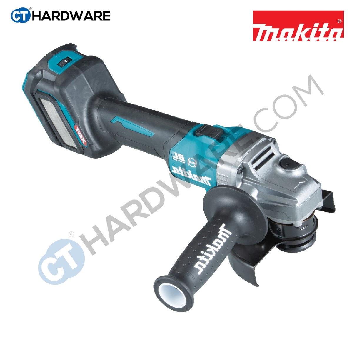 Makita GA021GM201 Cordless Brushless Angle Grinder 40V 4" 100mm 8500Rpm C/W 2x 4.0Ah Battery & 1x Fast Charger