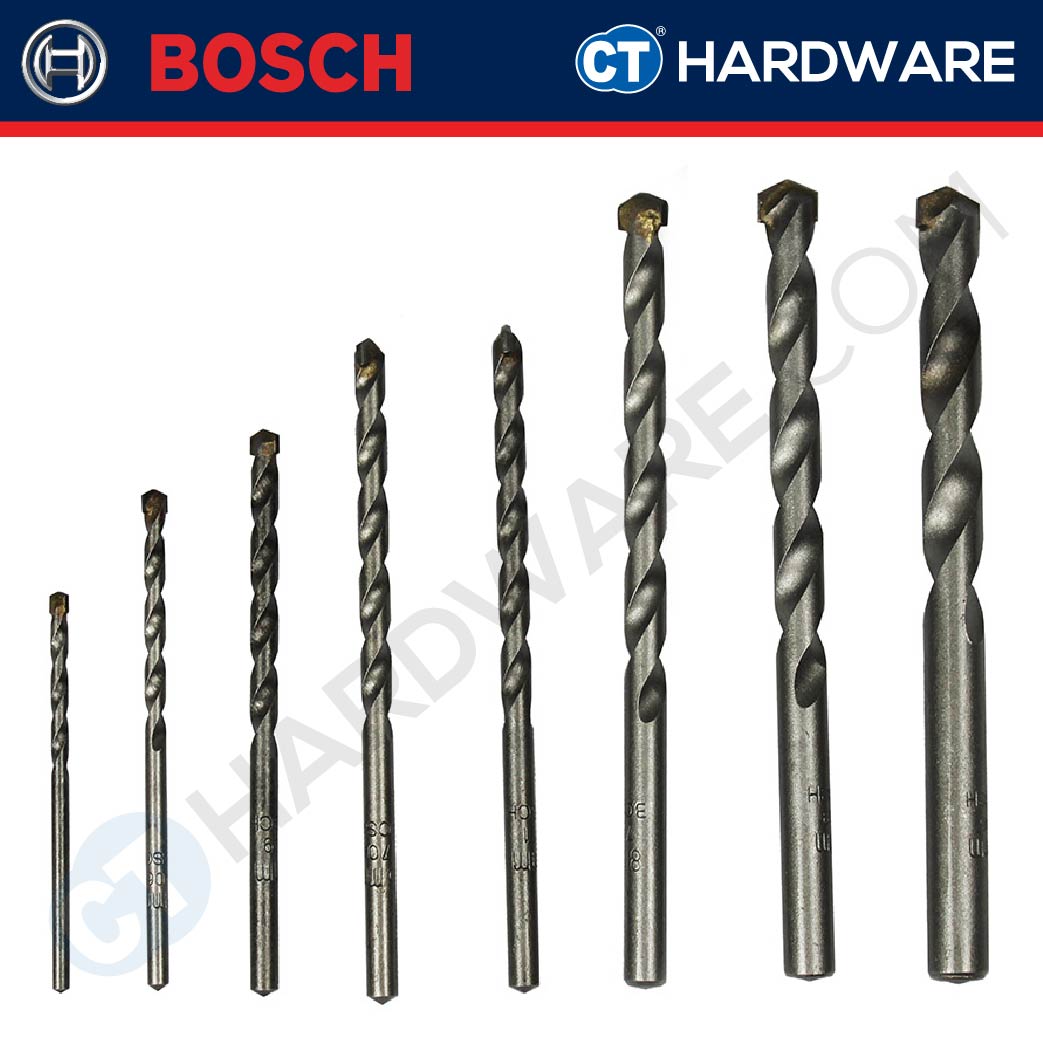 BOSCH MASONRY CYL-2 STRAIGHT SHANK DRILL BIT SIZE 3 TO 16 MM - 1PC