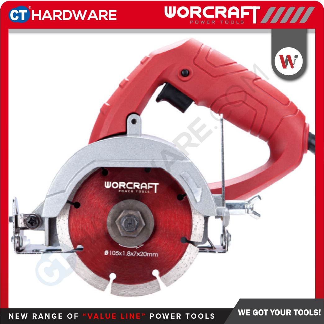 WORCRAFT MC14-110A CORDED MARBLE CUTTER & CONCRETE CUTTER 1400W | 13000RPM | M14 ( MC14110A )