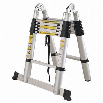 CIVIC Aluminium Telescopic Double Sided Ladder 15ft