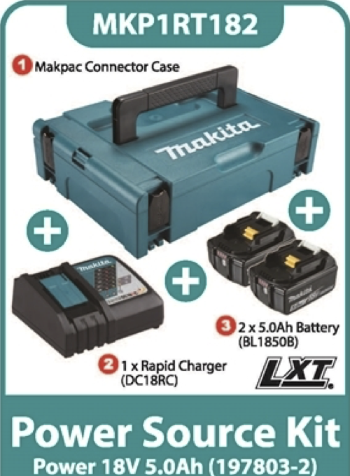MAKITA MKP1RT182 POWER SOURCE KIT POWER 18V 5.0AH