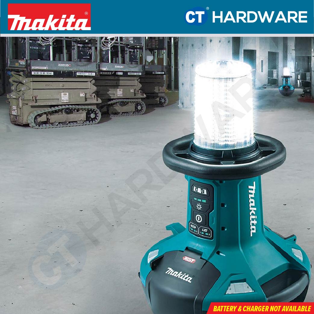 MAKITA ML010G CORDLESS AREA WORKLIGHT 18V/ 40V | HIGH 5500LM | MEDIUM 3000LM | LOW 1500LM WITHOUT BATTERY AND CHARGER