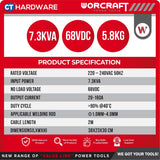 WORCRAFT MMA-200DP INVERTER WELDING MACHINE 200AMP [ MMA200DP ]