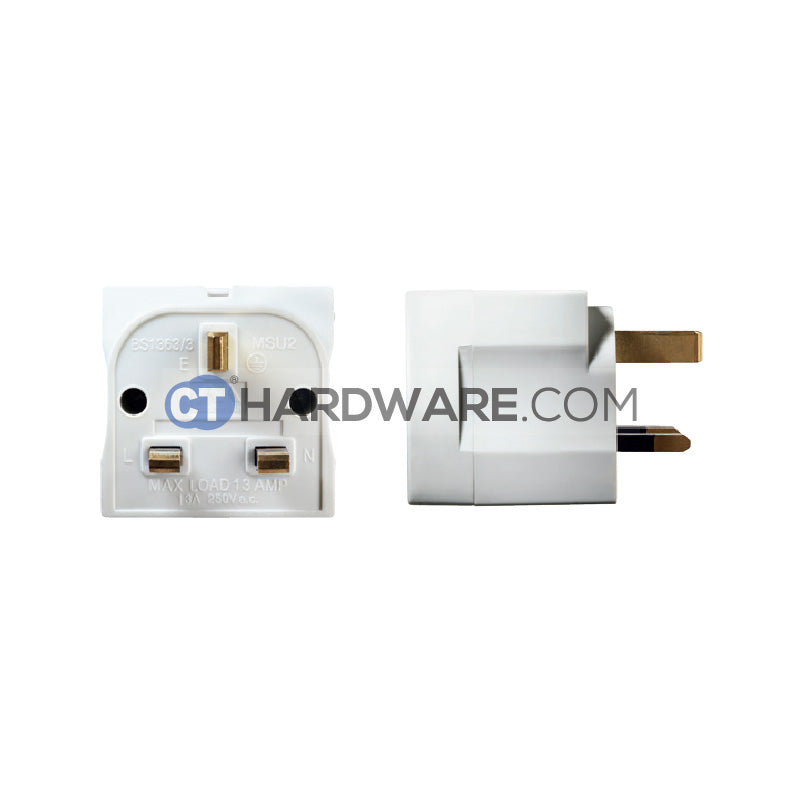 Masterplug MultiSocket Adaptor 2x Socket 13Amps(Basic Power)