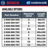 BOSCH MULTI PURPOSE DRILL BIT ( CYL-4 ) SIZE 3 MM TO 12 MM - 1PC