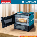 MAKITA MW001GZ CORDLESS MICROWAVE 40V | CAVITY 8L | POWER HIGH 500W | LOW 350W | 2450MHz WITHOUT BATTERY CHARGER