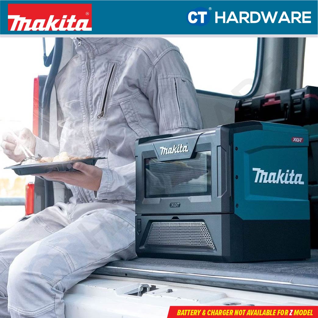 MAKITA MW001GZ CORDLESS MICROWAVE 40V | CAVITY 8L | POWER HIGH 500W | LOW 350W | 2450MHz WITHOUT BATTERY CHARGER