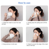 STARKIT N95 FOLDABLE DUST 5 PLYS / MIST PARTICULATE RESPIRATOR HALF MASK EARLOOP (10 PCS)