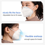 STARKIT N95 FOLDABLE DUST 5 PLYS / MIST PARTICULATE RESPIRATOR HALF MASK EARLOOP (10 PCS)
