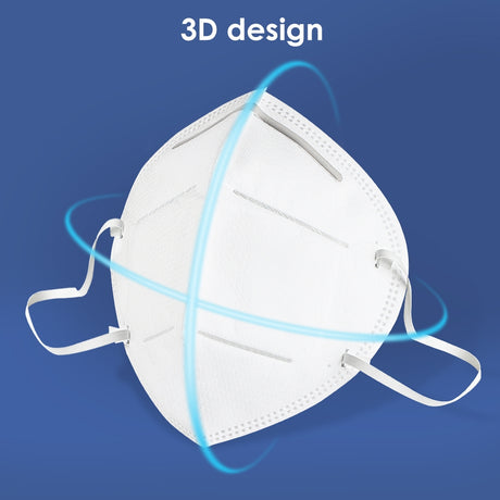 STARKIT N95 FOLDABLE DUST 5 PLYS / MIST PARTICULATE RESPIRATOR HALF MASK EARLOOP (10 PCS)