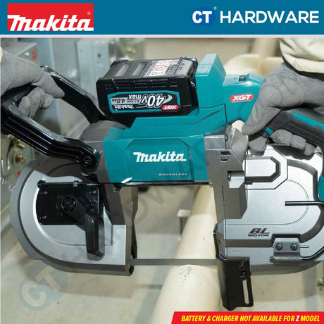 Makita PB002GZ/ GM201 XGT 40Vmax Cordless Portable Band Saw 5" 127mm (Body Only | 2-Battery)
