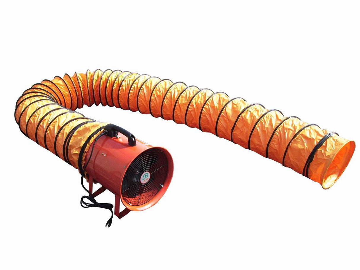 VENTILATOR BLOWER FAN 12"  C/W 5M FLEXIBLE DUCT HOSE ***  (SET)  67VFJP300