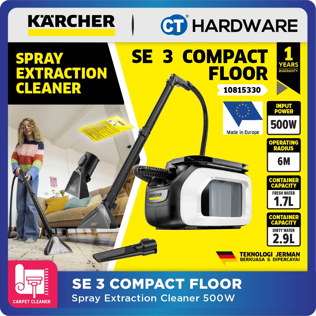 Karcher SE 3 Compact Home / Home Floor – Spray Extraction Cleaner 500W [10815300 | 10815330]