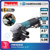 MAKITA PW5001C STONE POLISHER 4-5" 900W 2000-4000RPM 2.3KG