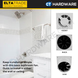 Elta Trade QB100 / QB150 Small Axial Exhaust Fan (4" / 5")
